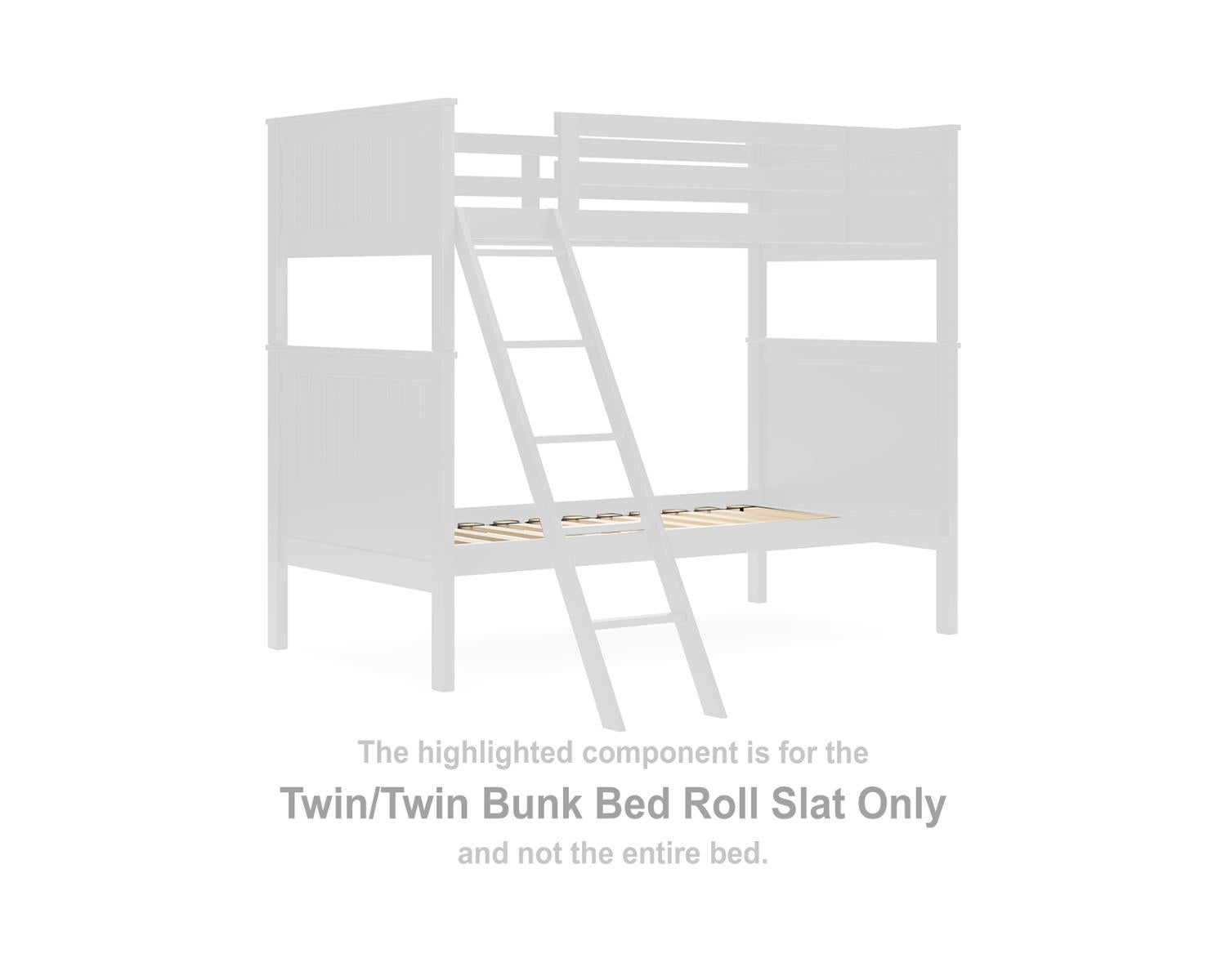 Nextonfort Twin/Twin Bunk Bed Roll Slat