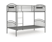 Lanceburg Twin over Twin Bunk Bed with Ladder