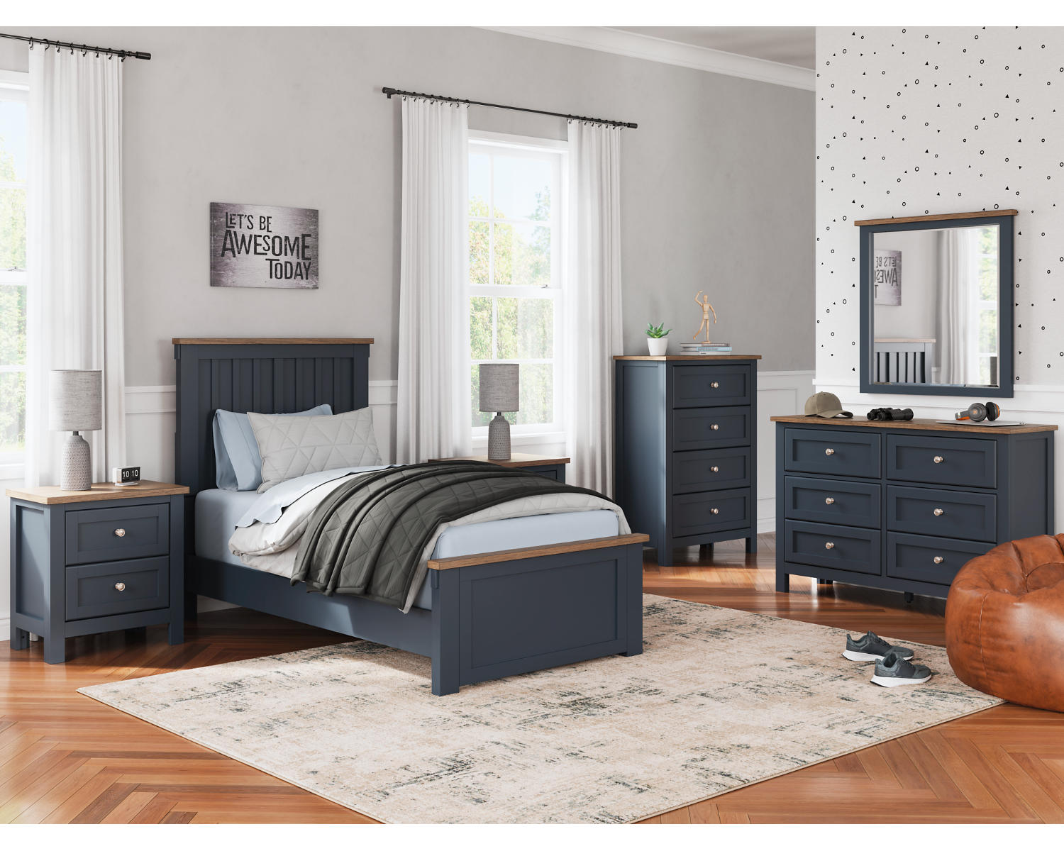Landocken Dresser and Mirror
