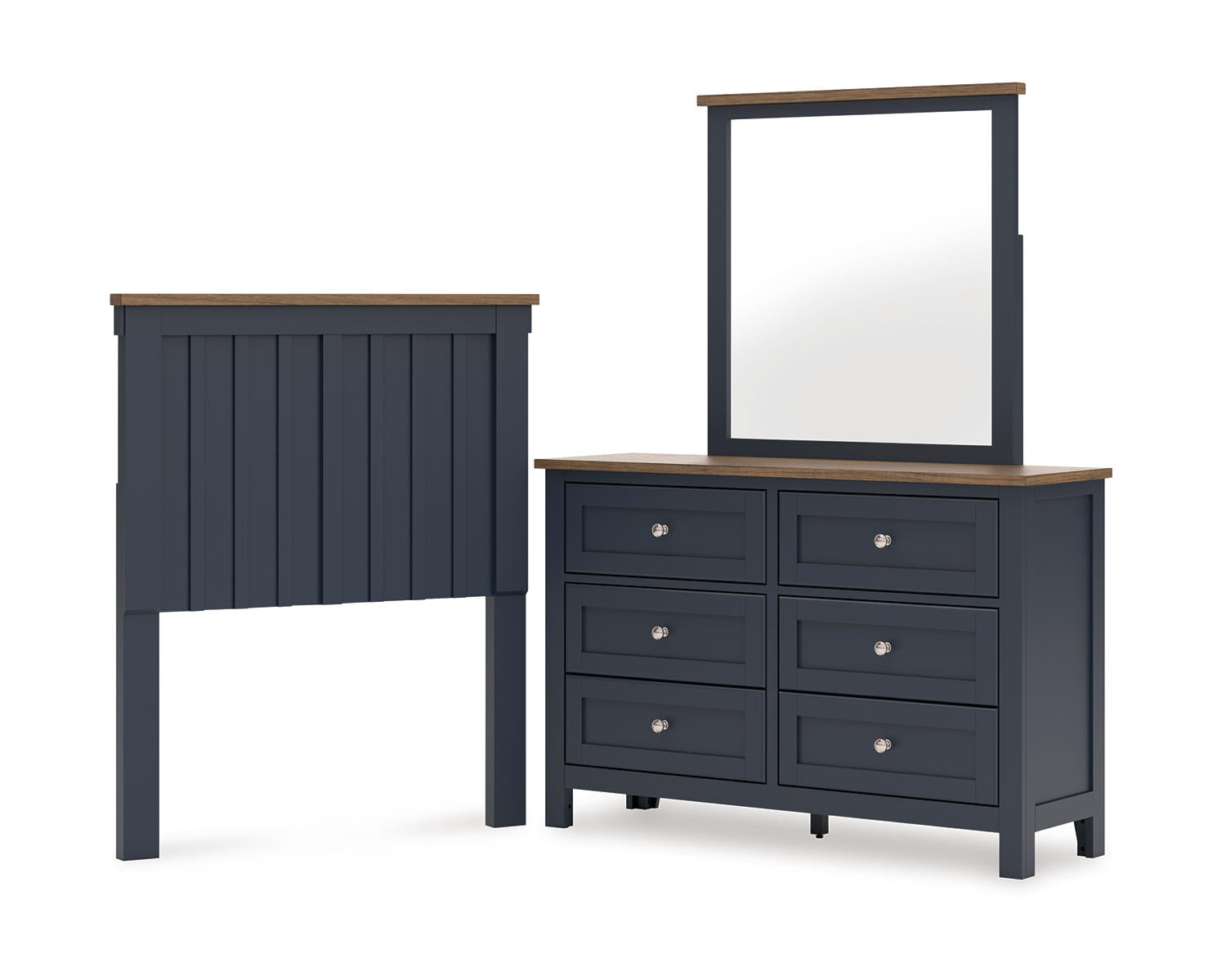 Landocken Twin Panel Headboard, Dresser and Mirror