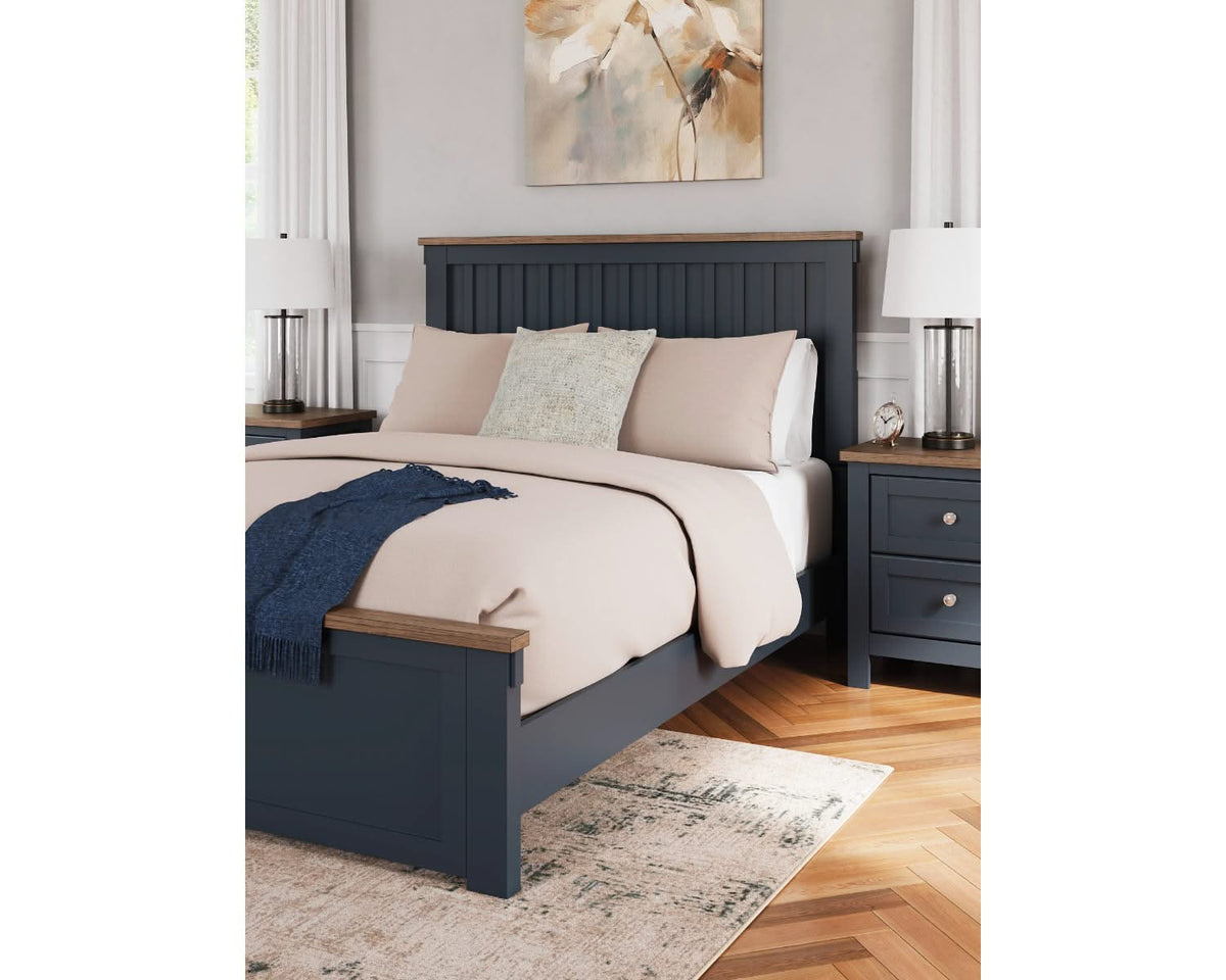 Cama Queen con paneles Landocken