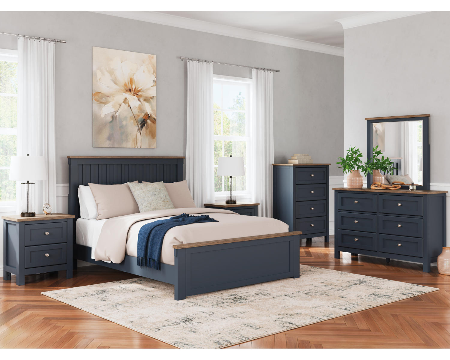 Landocken Queen Panel Bed