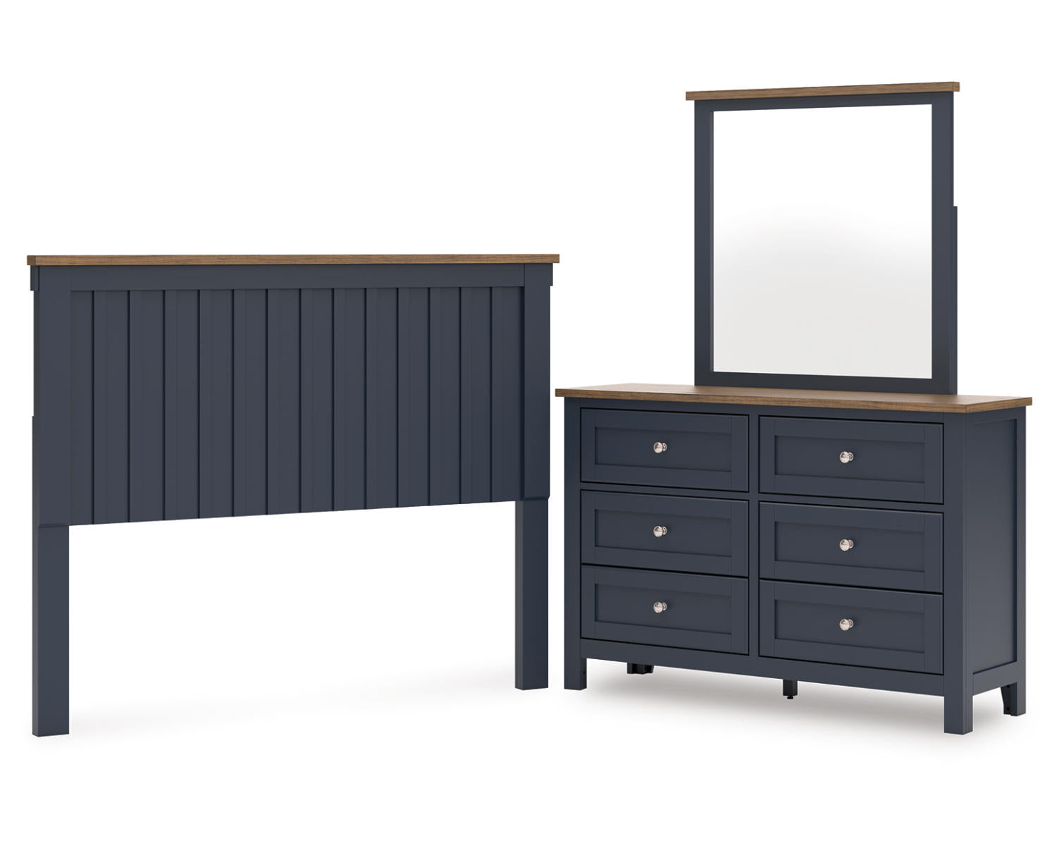 Landocken Queen Panel Headboard, Dresser and Mirror