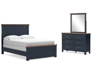 Landocken Full Panel Bed, Dresser and Mirror