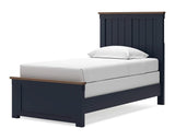Cama individual con paneles Landocken