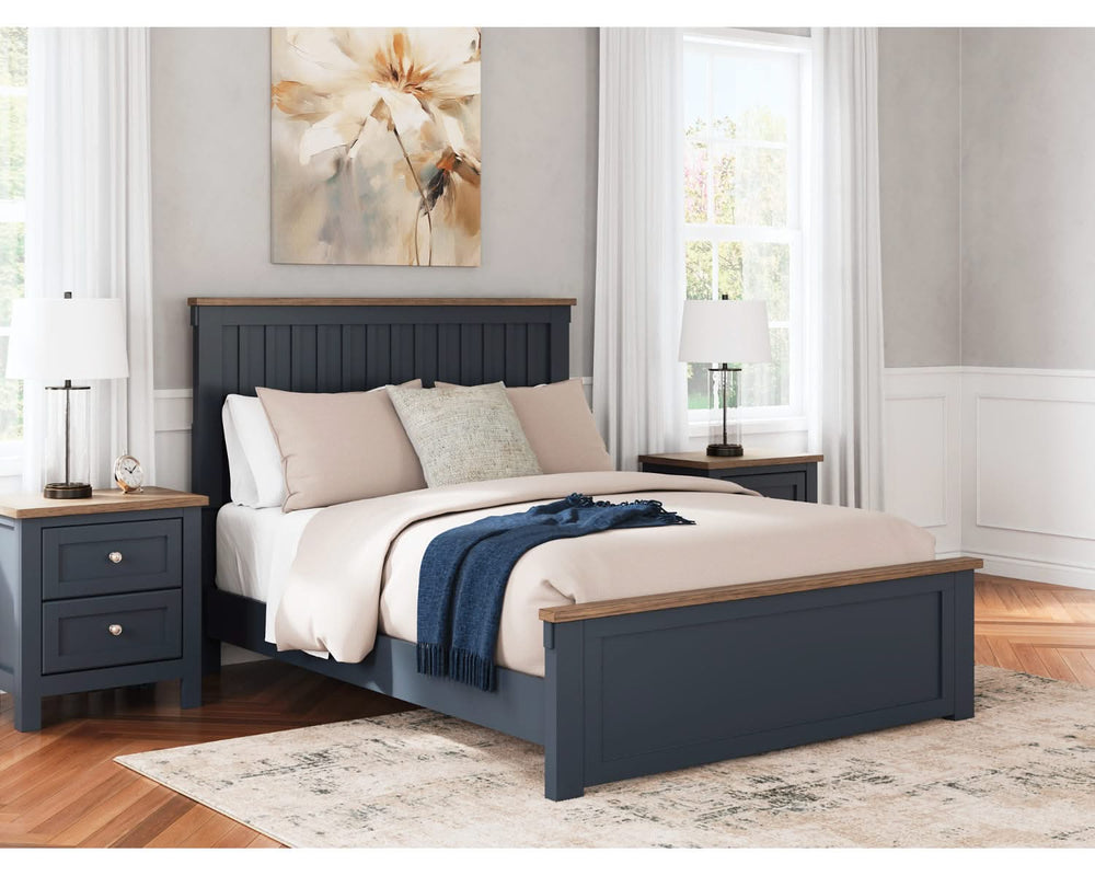 Cama Queen con paneles Landocken