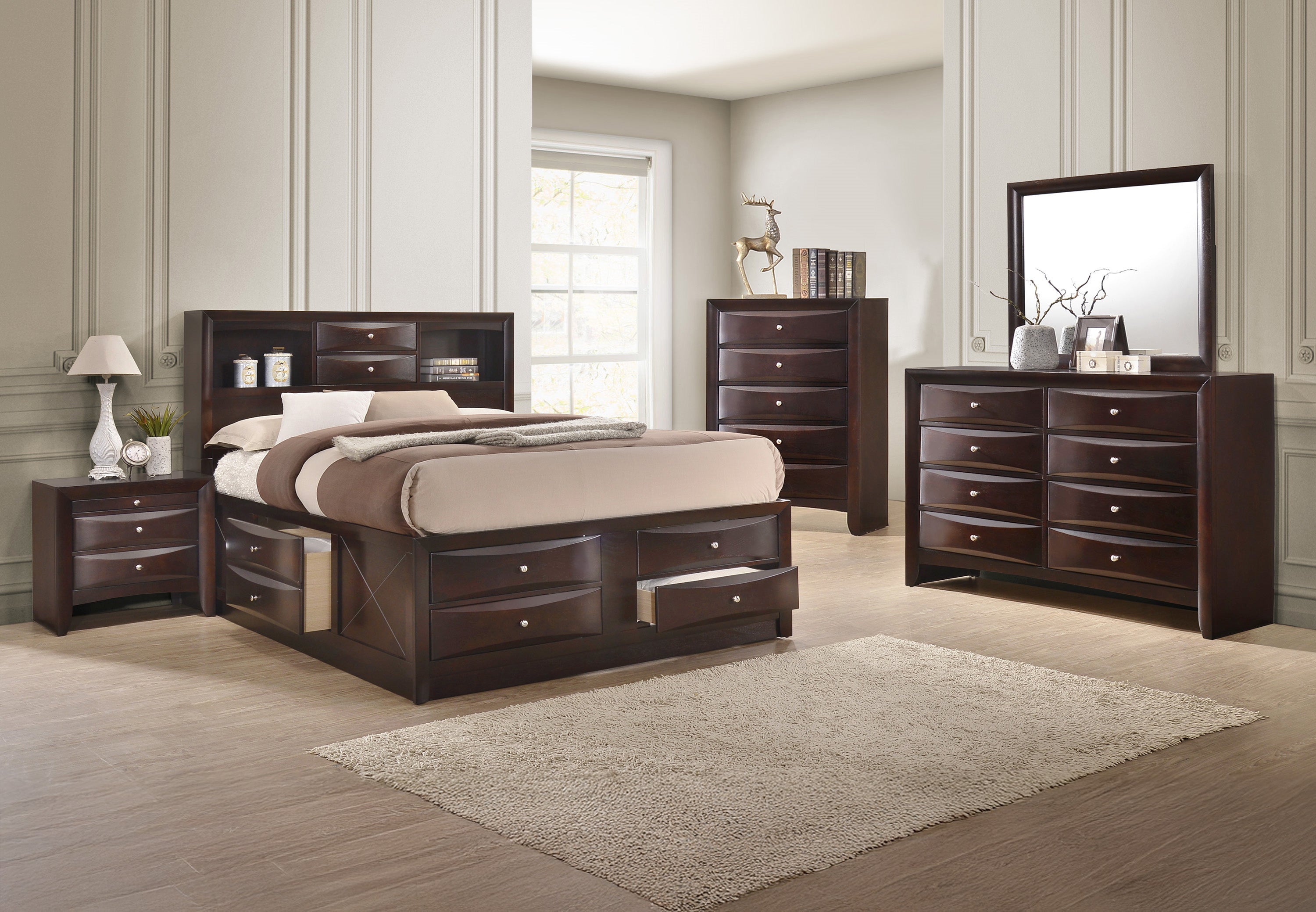 EMILY QUEEN CAPTAINS BED RAIL