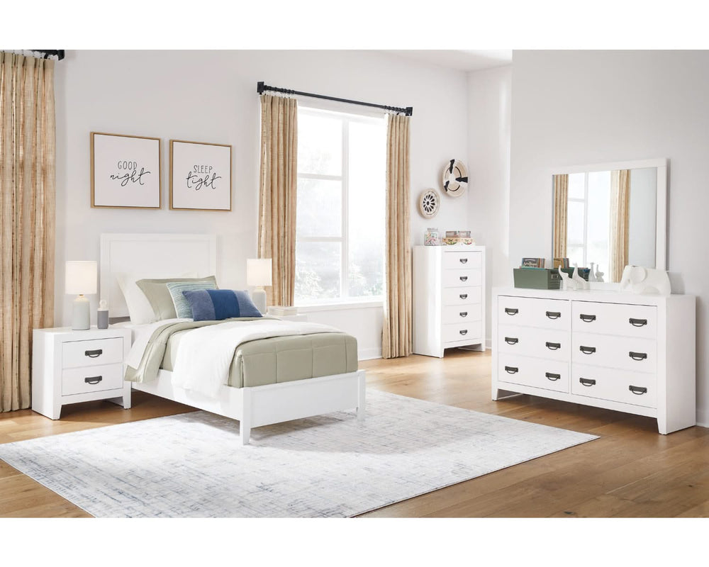 Cama individual con paneles Binterglen