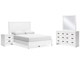 Binterglen Queen Panel Bed, Dresser, Mirror and Nightstand