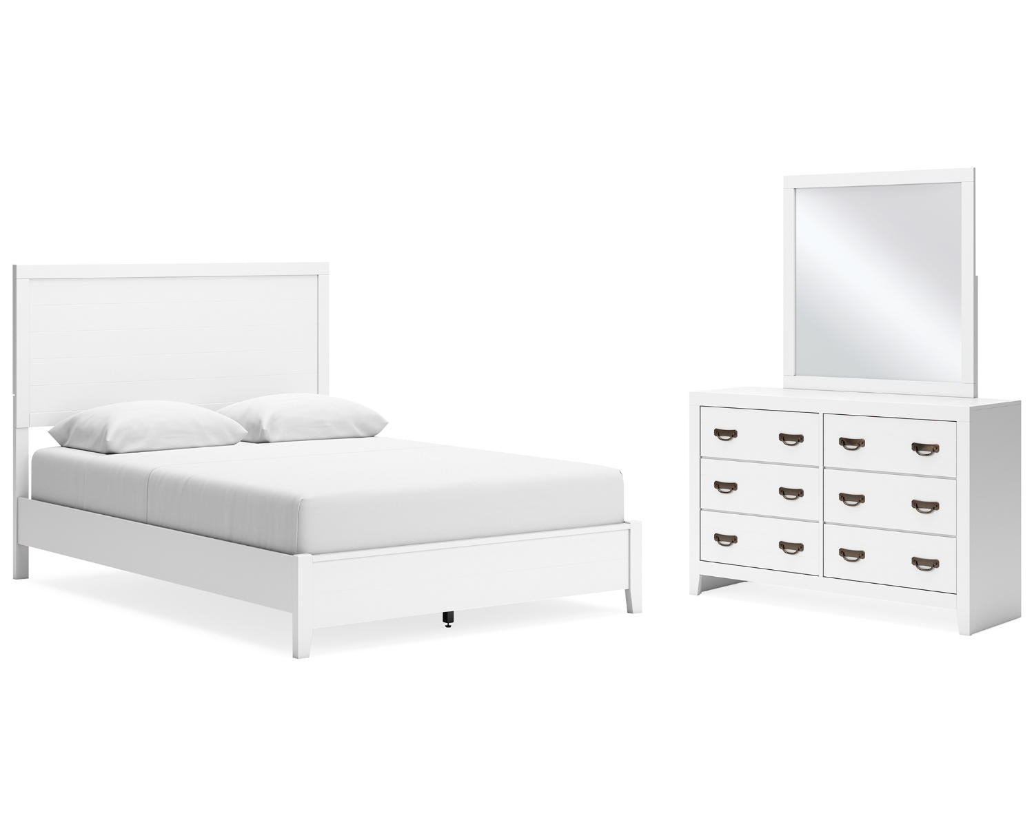 Binterglen Queen Panel Bed, Dresser and Mirror