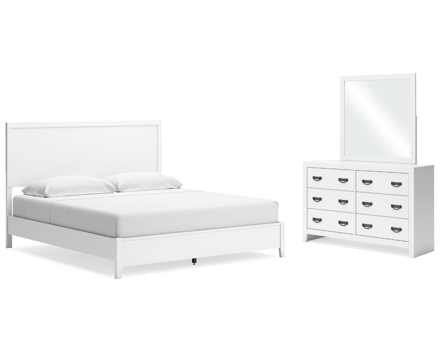 Binterglen King Panel Bed, Dresser and Mirror