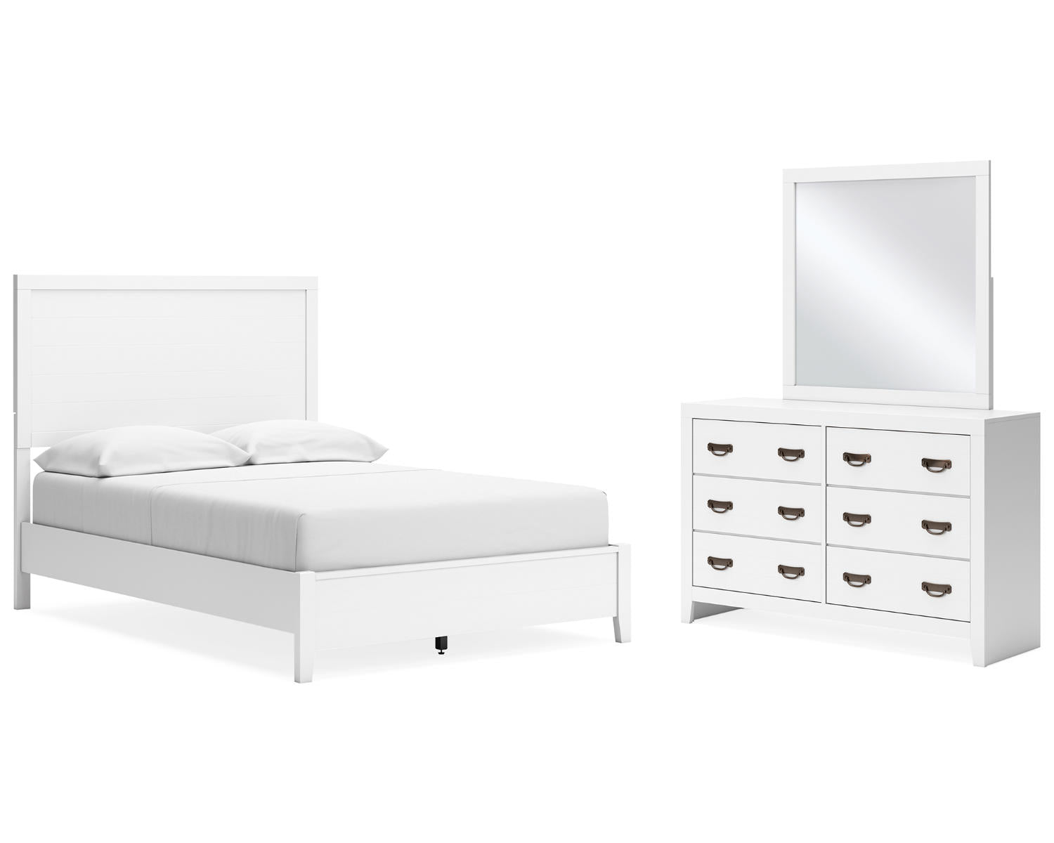 Binterglen Full Panel Bed, Dresser and Mirror