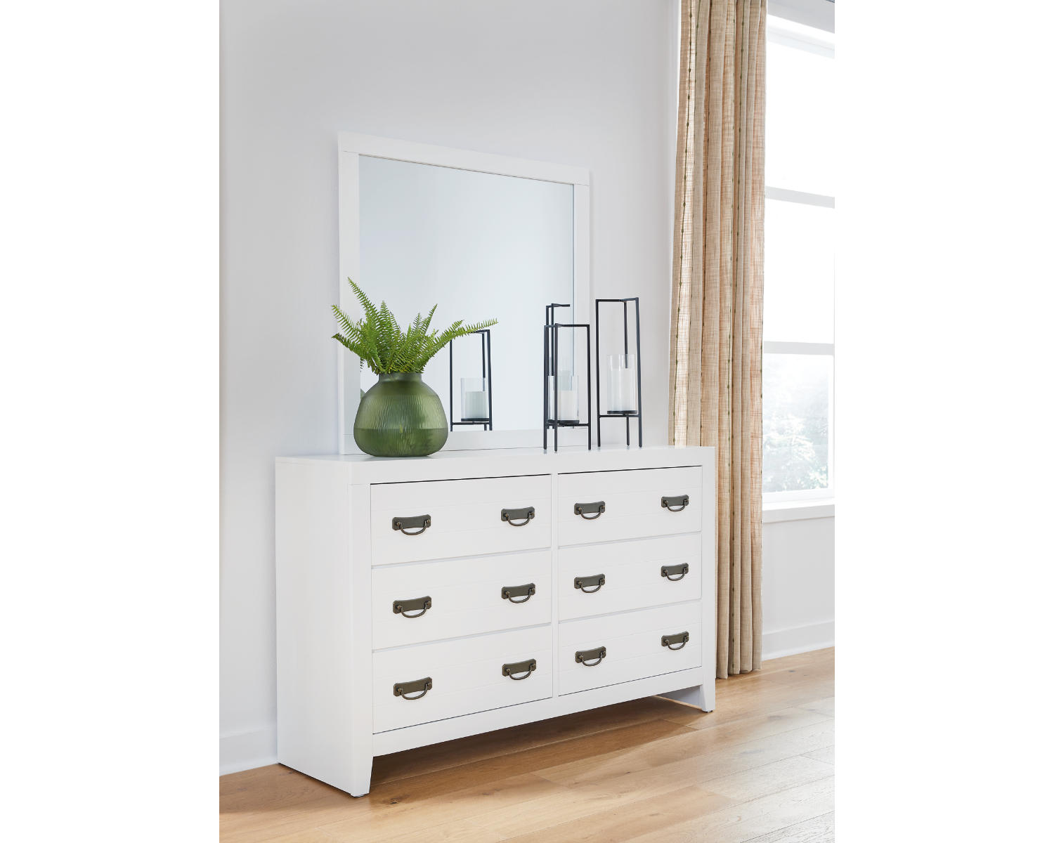 Binterglen King Panel Bed, Dresser, Mirror and Nightstand