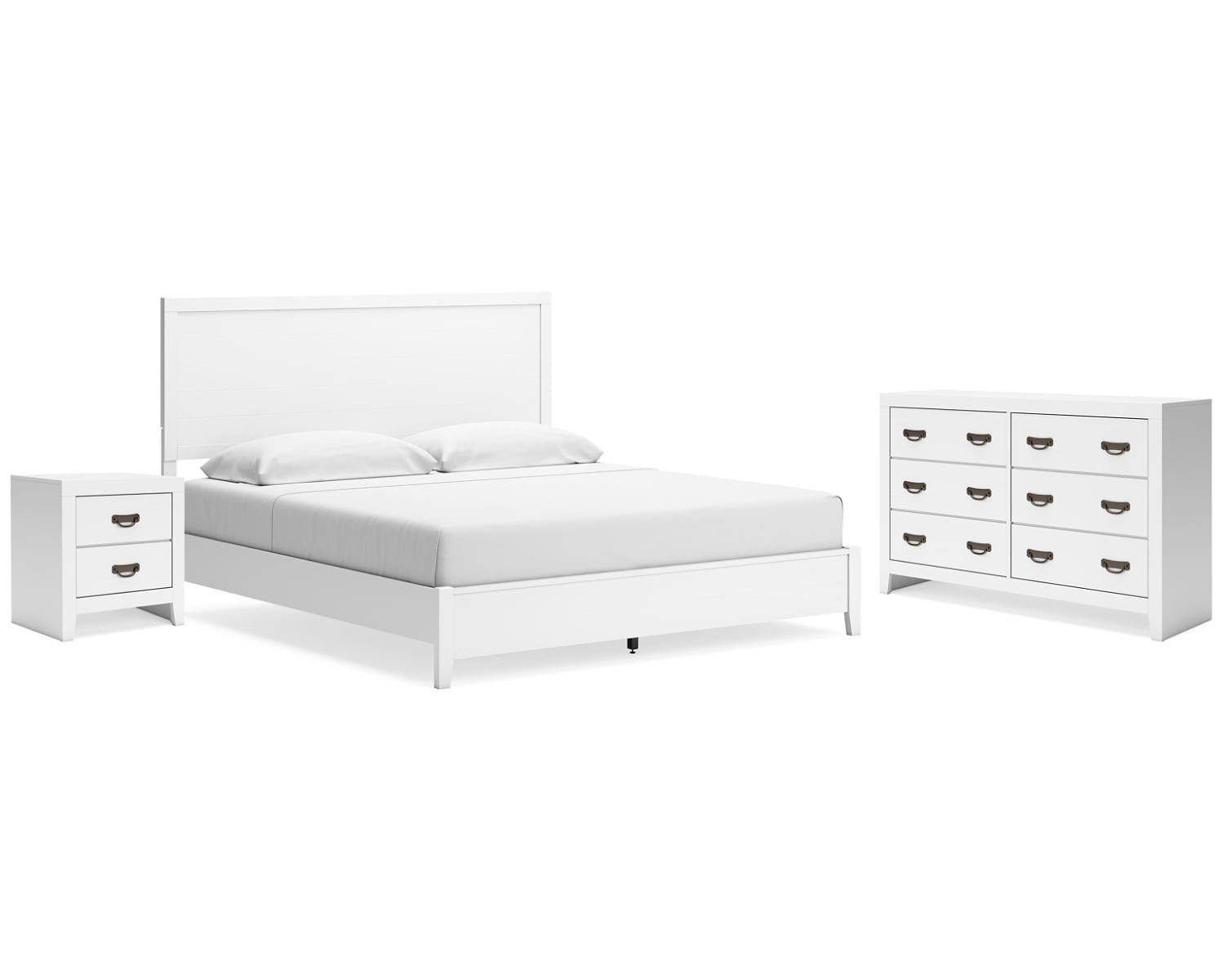 Binterglen King Panel Bed, Dresser and Nightstand