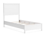Cama doble con paneles, cómoda y espejo Binterglen