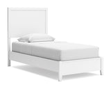 Cama doble con paneles, cómoda y espejo Binterglen