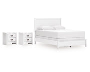 Binterglen Queen Panel Bed and 2 Nightstands