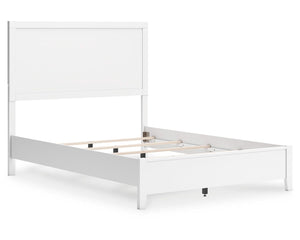 Cama completa Binterglen con panel, cómoda y espejo