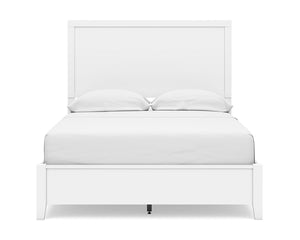 Cama completa Binterglen con panel, cómoda y espejo