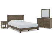 Shamryn Queen Panel Bed, Dresser, Mirror and Nightstand