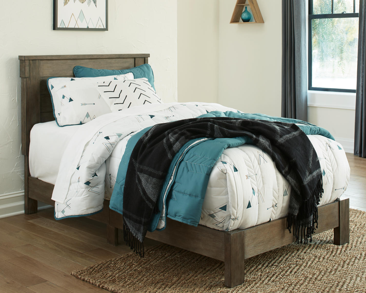Shamryn Twin Panel Bed