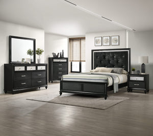 SETB4398 LILA BLACK KING BEDROOM GROUP