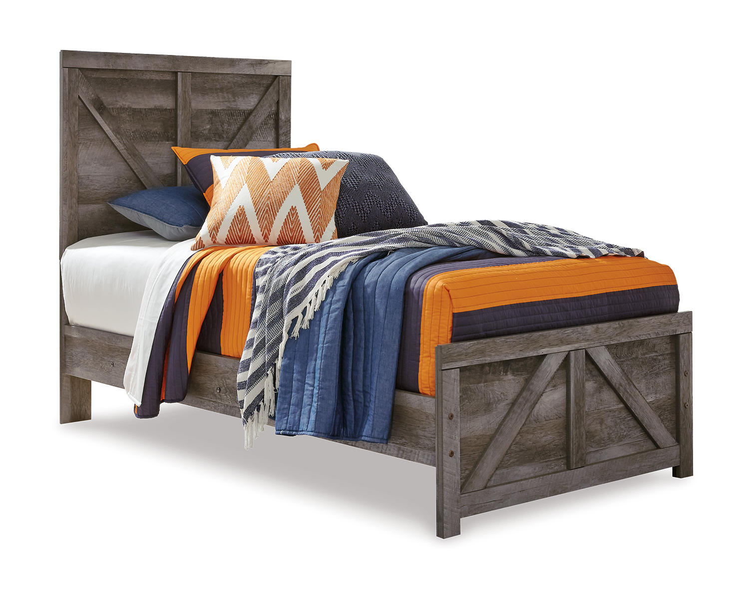 Wynnlow Twin Panel Bed, Dresser and Nightstand