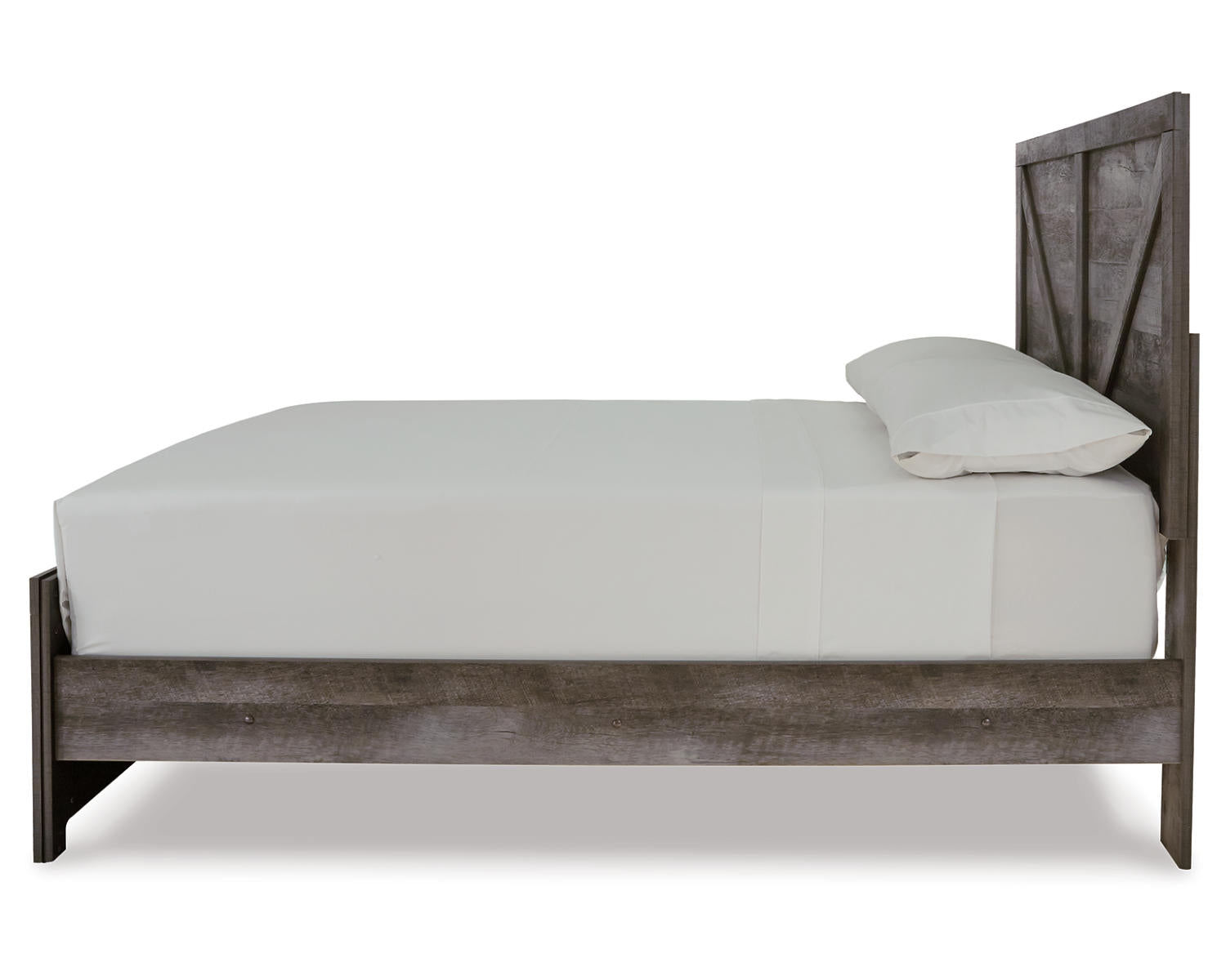 Wynnlow Full Crossbuck Panel Bed and 2 Chests