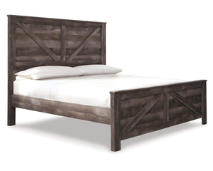Cama y cómoda con paneles Wynnlow King Crossbuck