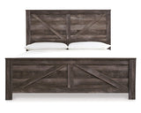 Cama y cómoda con paneles Wynnlow King Crossbuck