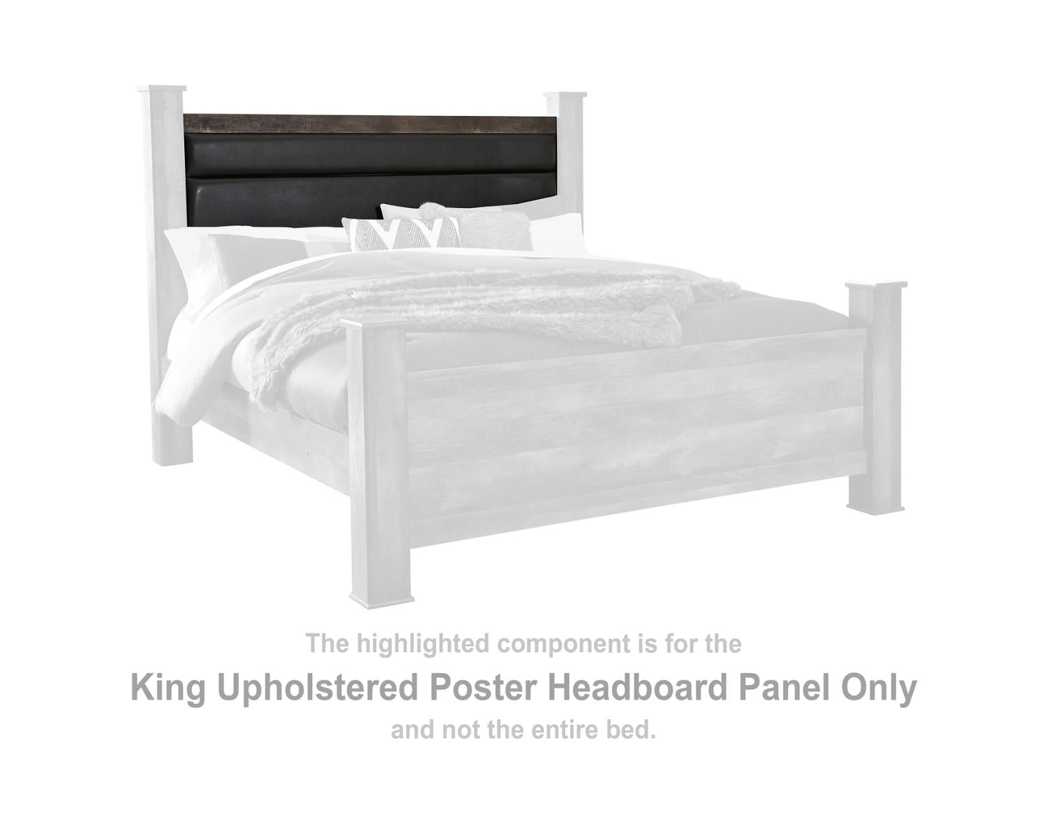 Wynnlow King Upholstered Poster Headboard Panel