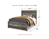 Wynnlow Queen Panel Bed with Mirrored Dresser and Nightstand