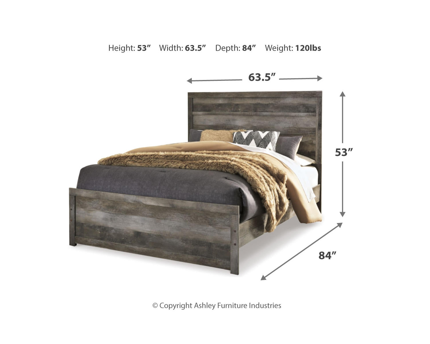 Wynnlow Queen Panel Bed, Dresser, Mirror and 2 Nightstands