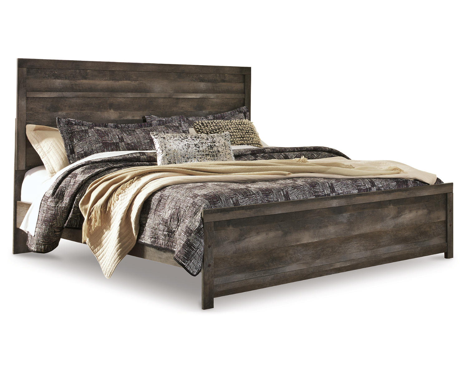 Wynnlow King Panel Bed and 2 Nightstands
