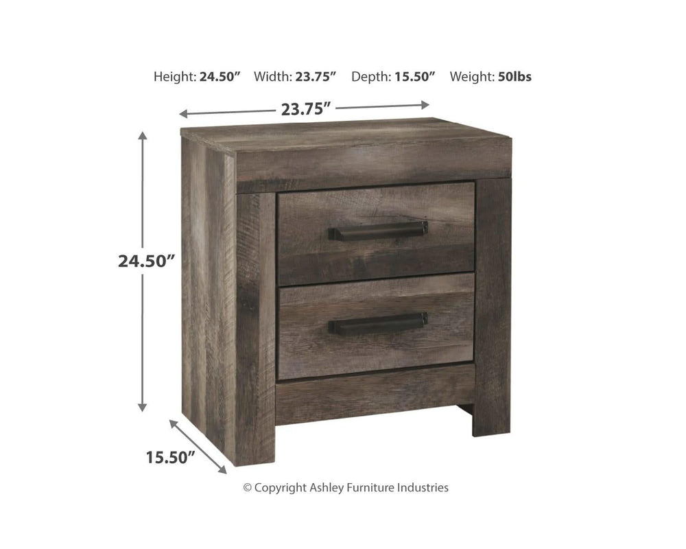 Wynnlow Queen Panel Bed with Mirrored Dresser and Nightstand