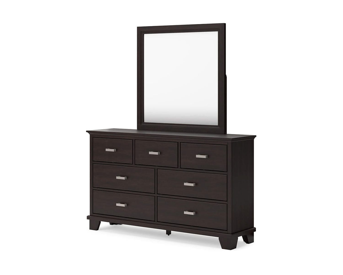 Covetown Twin Panel Bed, Dresser and Mirror