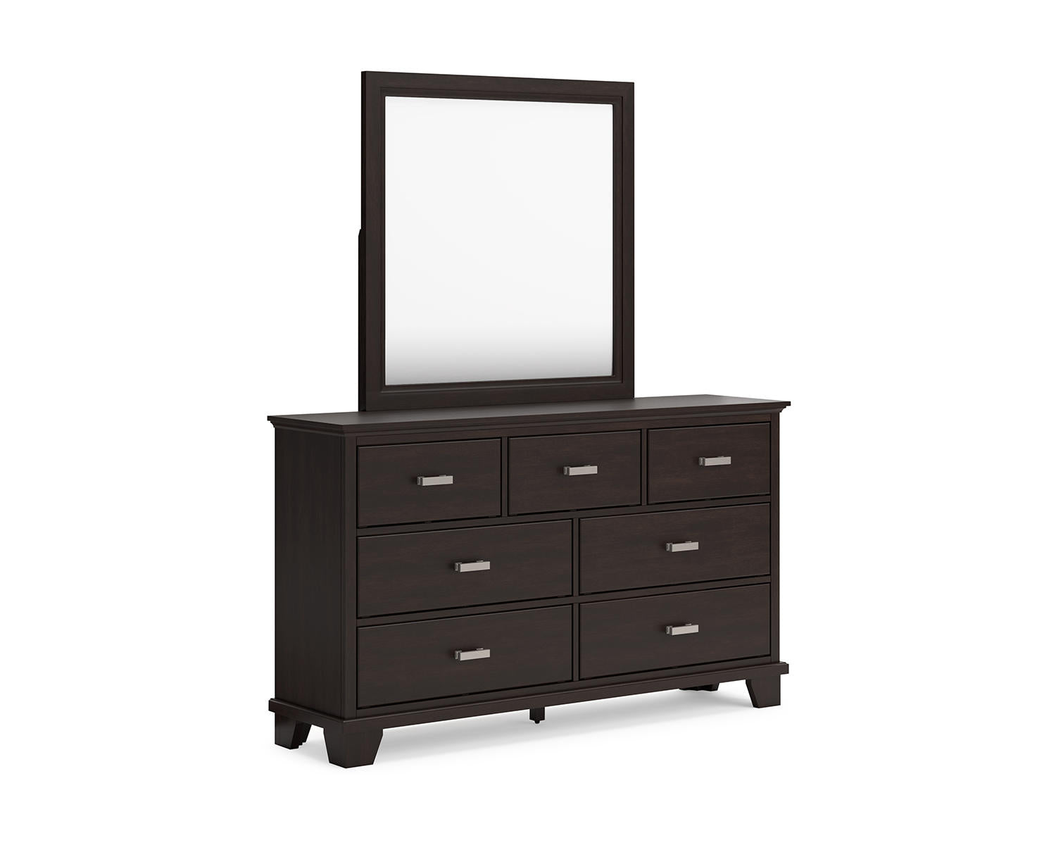 Covetown King Panel Bed, Dresser, Mirror and Nightstand