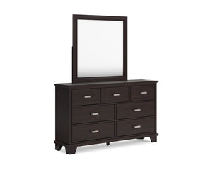 Covetown Twin Panel Bed, Dresser and Mirror