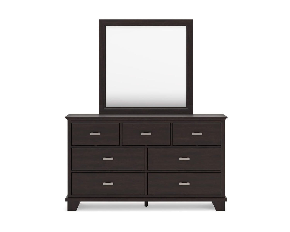 Covetown Twin Panel Bed, Dresser and Mirror