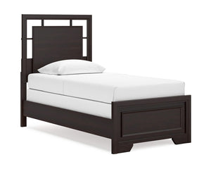Covetown Twin Panel Bed, Dresser and Mirror