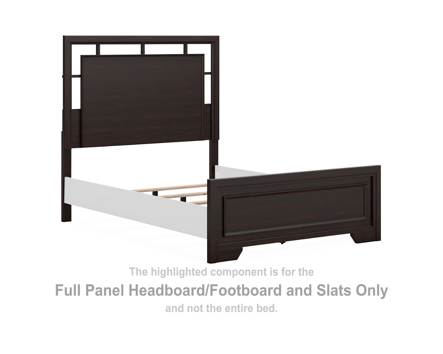Covetown Full Panel Headboard/Footboard and Slats