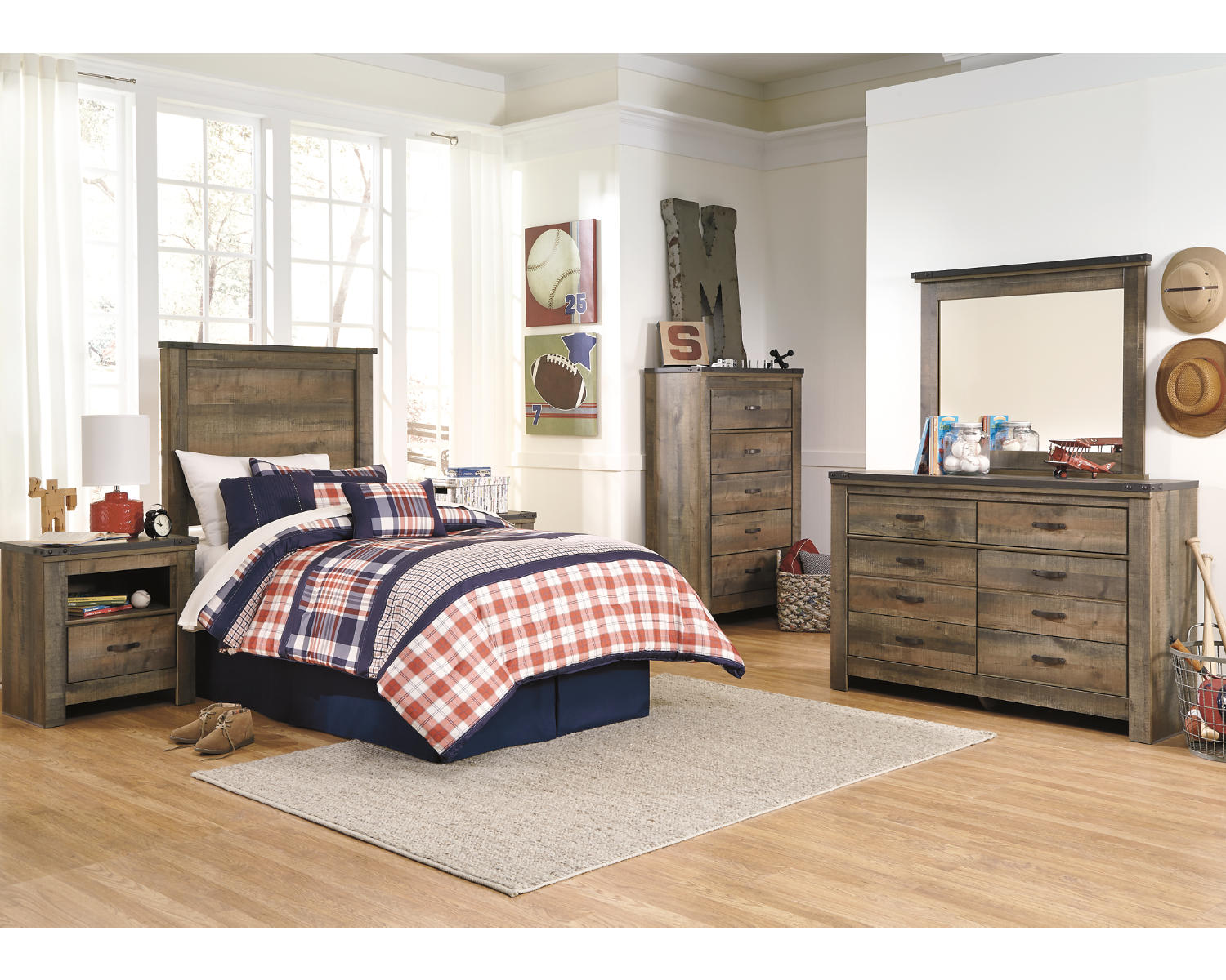 Trinell Dresser and Mirror