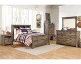 Trinell Full Bookcase Panel Bed