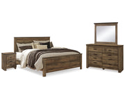 Trinell King Panel Bed, Dresser, Mirror and 2 Nightstands