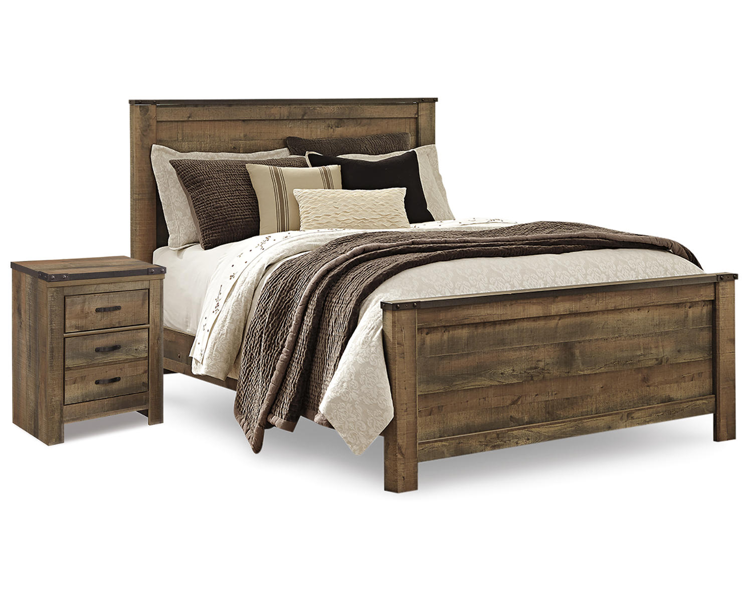 Trinell Queen Panel Bed and Nightstand