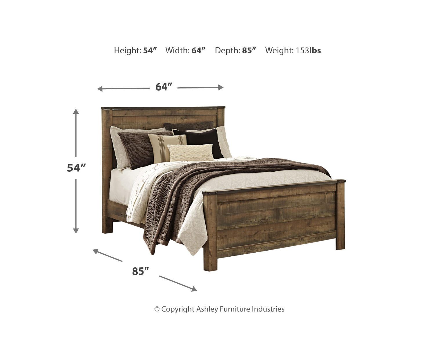 Trinell Queen Panel Bed and Nightstand