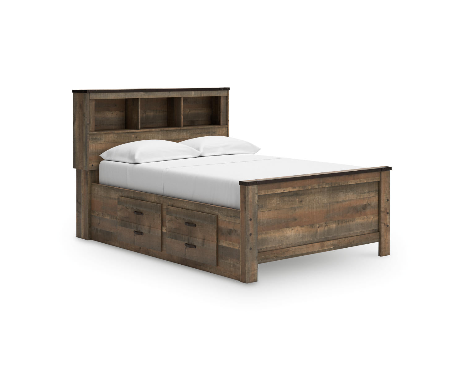 Trinell Full Bookcase Bed with 2 Storage Drawers