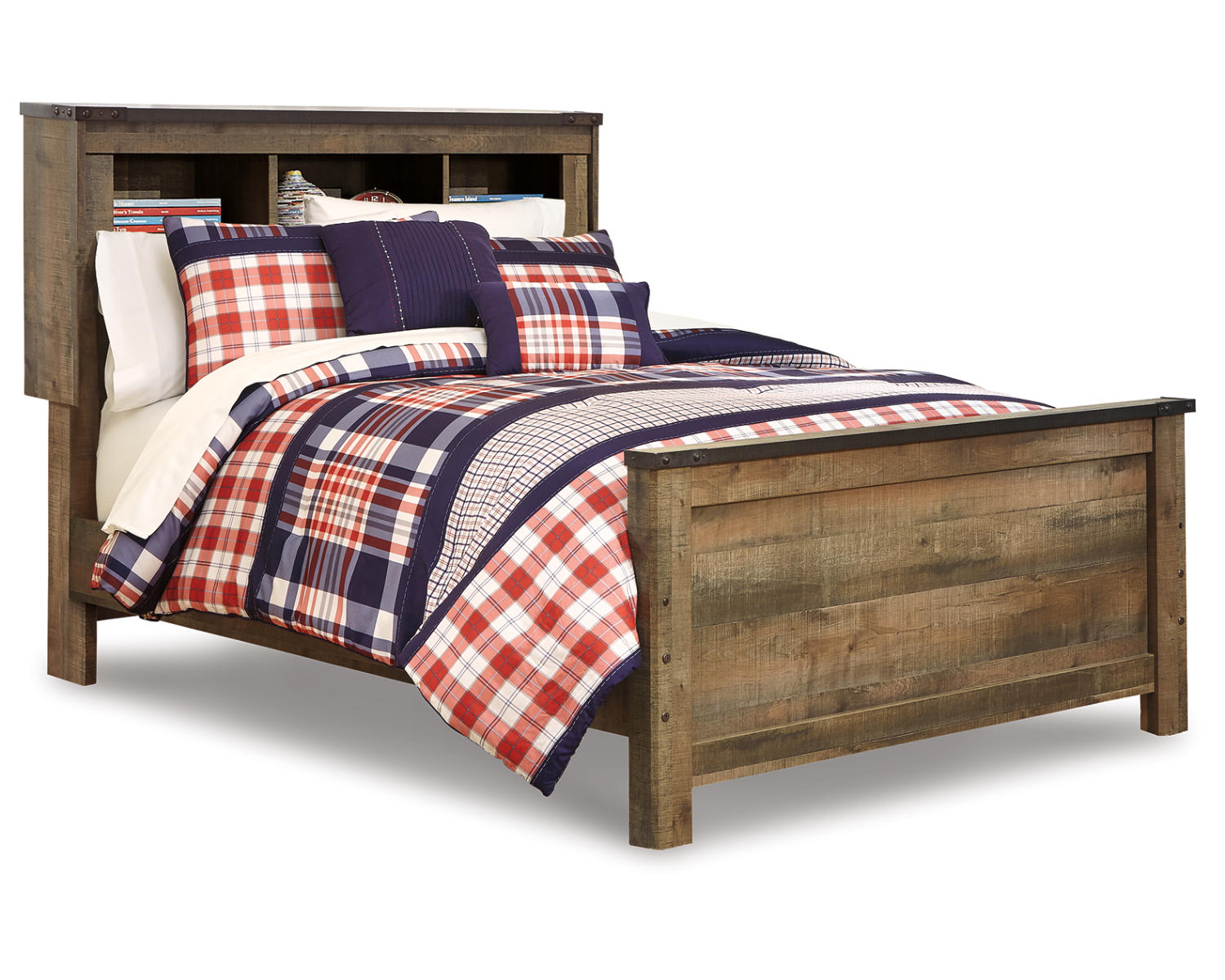 Trinell Full Bookcase Panel Bed
