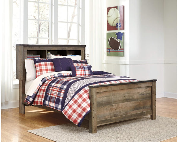 Cama con paneles y librería completa Trinell
