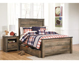 Trinell Full Panel Bed with 1 Large Storage Drawer
